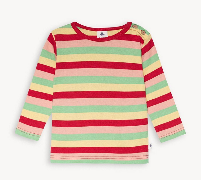 Baby long-sleeved shirt striped Leela Cotton