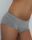 Damen-Panties aus Bio-Baumwolle, grau, Albero-Natur