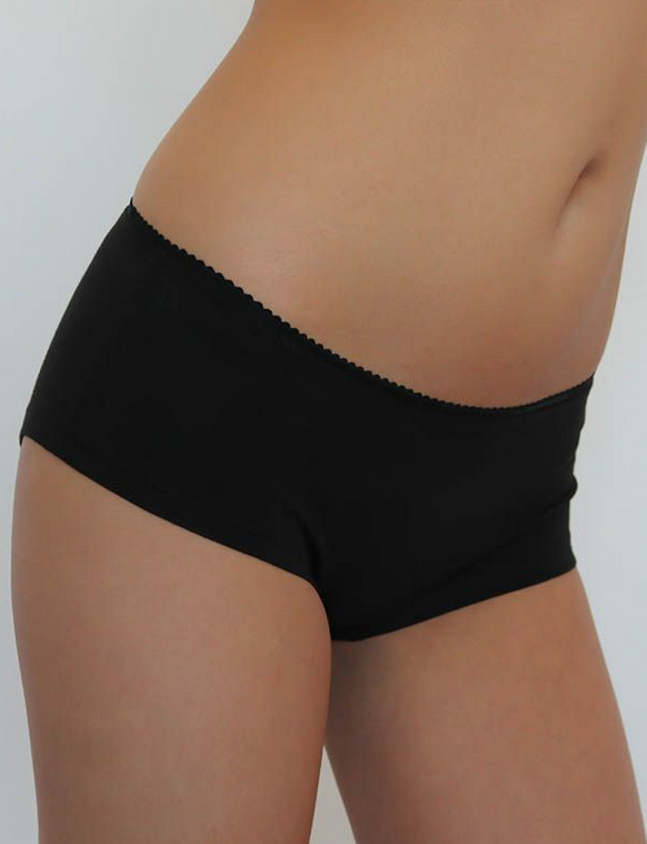 Pants en coton bio, noir