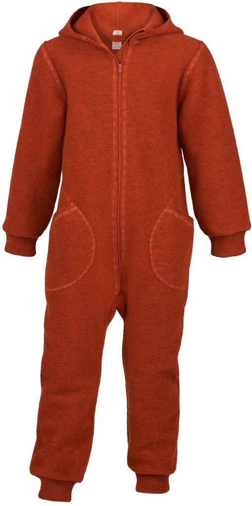 Overall mit Kapuze aus Wollwalk, Engel ,74/80
