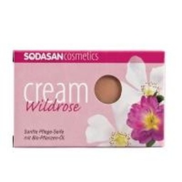 [n/a] Bio-Stückseife "Cream" Wildrose, Sodasan