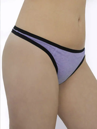 Tanga en coton bio, lila mélange, Albero-Natur