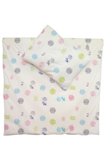 [KB11-18 Eule 100x135 +40x60] Children's bed linen "Owl", Ege Organics