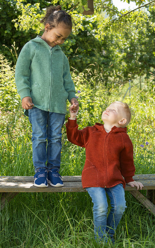 Baby-Kapuzenjacke Engel mit Reißverschluss 