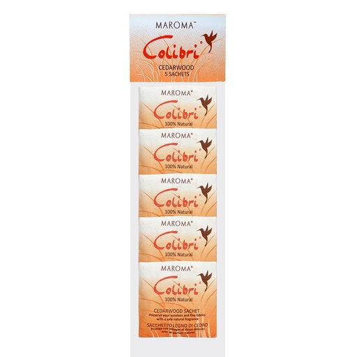 Colibri Sachets cèdre (5 pcs), Maroma