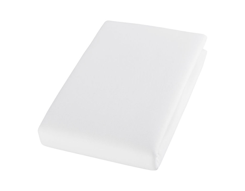 drap-housse jersey, blanc