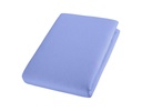 drap-housse jersey, bleu