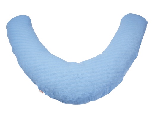 [CSK1-E036180-I772] Coussin d'allaitement en mousseline, bleu clair, Cotonea