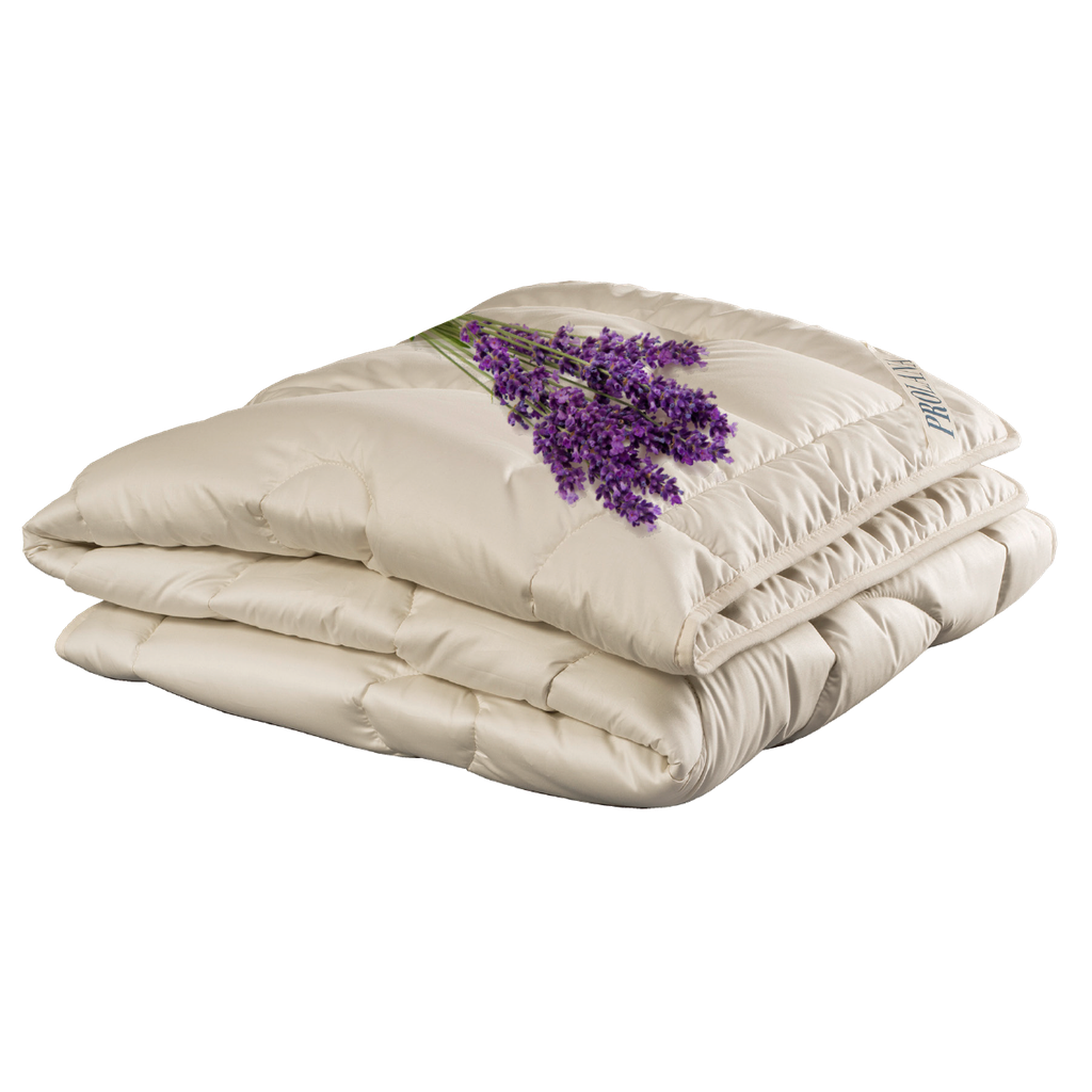 Kombi-Bettdecke mit Seide, Wolle und Lavendel, Prolana