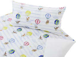 Satin children's bed linen "Balloons"  Cotonea 