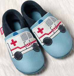 [Art.Nr.1-44-715] Baby Slippers "ambulance" - Pololo