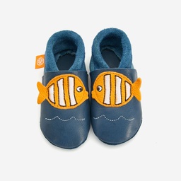 [Art.Nr.1-05-716] Baby slippers "Fish"   - Orangenkinder 