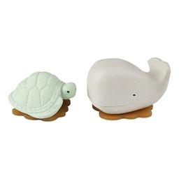 [345031] Whale and Turtle Gift Set, Hevea