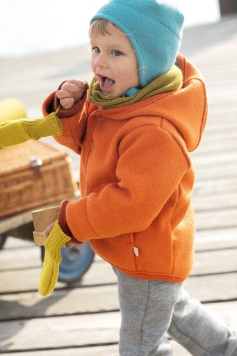 Baby boiled wool jacket, Disana