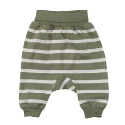 Pantalon bébé vert/blanc, Pigeon organics
