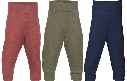 Pantalon bébé avec ceinture laine/soie, Engel