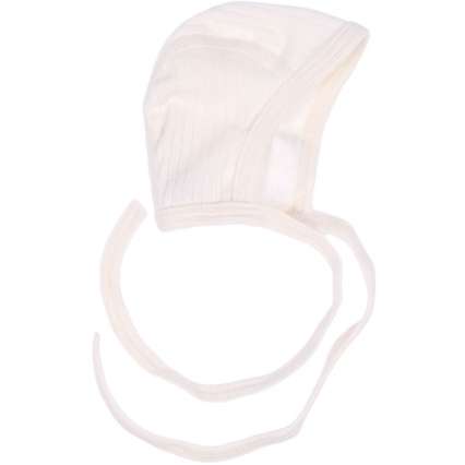 Baby bonnet (wool, cotton, silk), Cosilana