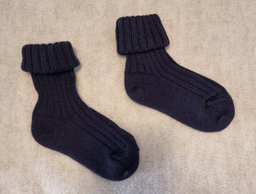 Knitted wool socks, Grödo 