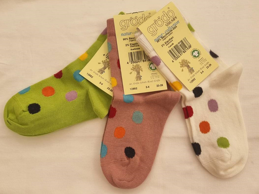 Socken mit Punkte aus Baumwolle, Grödo