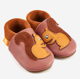 Barefoot Shoes Slipper squirrel "Amigo" , Orangenkinder 