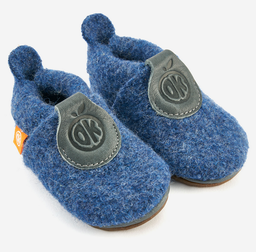 Barefoot shoe, wool slippers Wolli uni, Orangenkinder