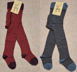 Baby Strumpfhose farbig/gestreift aus Wolle, Grödo