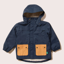 Manteau bébé d'hiver imperméable recyclé bleu marine, LGR