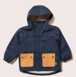 Navy Recycelter wasserdichter Wintermantel, LGR