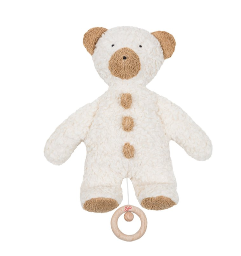 [Art.Nr.48509-NL-009-Au-Claire-de-la-Lune] Boîte à musique ourson avec bouton, Efie