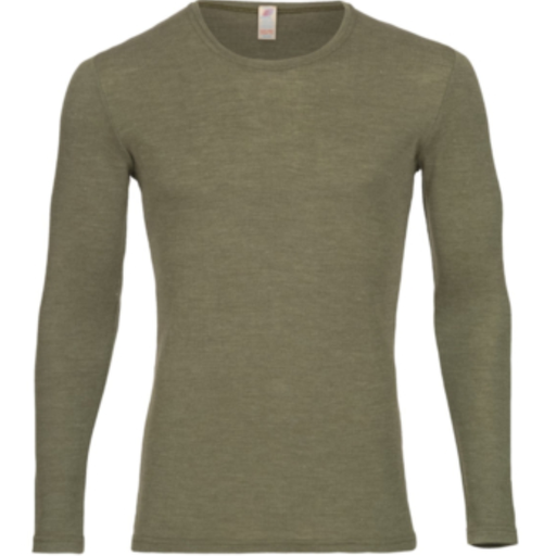 Herren-Shirt Lamgarm Wolle/Seide, Engel 