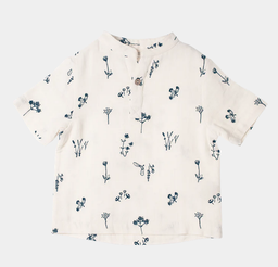Muslin short sleeve shirt plants delight, Organic by Feldman 