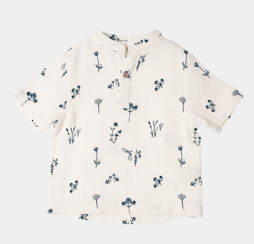 Muslin short sleeve shirt plants delight, Organic by Feldman 