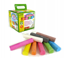 [Art.Nr.75025] Street chalk, cardboard case, square - 25 colors, ökoNorm