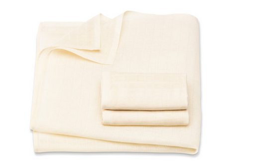 [CMW1-E080080-000-3P] Organic muslin nappies (pack of 3), Cotonea