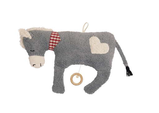 [Art.Nr.28809-NL-002-Schubert Wiegenlied] Musical Clock Donkey with Heart Application, Efie