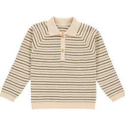Knit stripe collar sweater, Müsli