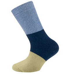 THERMAL socks GOTS rubber boot socks with block stripes 45% Bw kbA / 4% PA / 1% EA / 50% WO kbT, Ewers