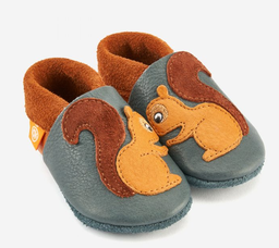 Baby Slippers "squirrel" - Orangenkinder 