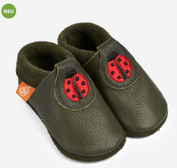 Baby Slippers "Mariechen the ladybug" - Orangenkinder 