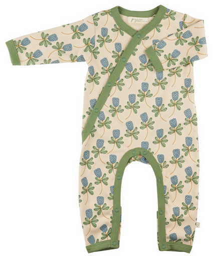 Pajamas Kimono dotty flower blue, Pigeon organics