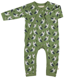 Pyjama Kimono grüne Eulen, Pigeon organics