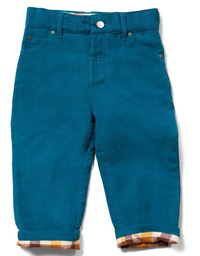 Pantalon bébé en velours côtelé, bleu profond, LGR