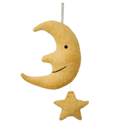 [28579] Efie Spieluhr Mond mit Stern, kontrolliert biologischer Anbau (organic), Made in Germany