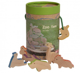 [Art.Nr.524200] Animaux du zoo (24 pièces), Glückskäfer by Nic toys