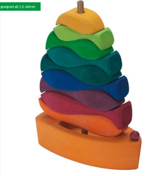 [Art.Nr.523200] Steckturm Fische 10-tlg, Glückskäfer by Nic Toys