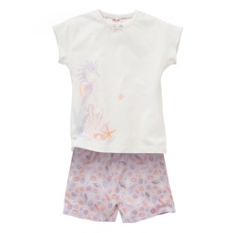 Pyjama kurz, weiss, PWO