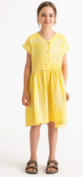 [sim-dre-yel-1-2-s24] Leinenkleid, Matona