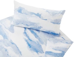 [CD2WO-G001-D0004] Satin bed linen "Clouds", Cotonea 