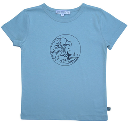 F+S24 T-shirt à manches courtes avec des vagues, Enfant Terrible