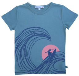 F+S24 T-shirt à manches courtes avec des vagues, Enfant Terrible